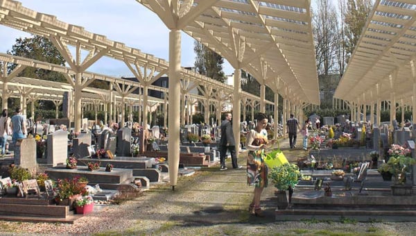 Des panneaux photovoltaïques au-dessus d’un cimetière : le projet innovant de la commune de Saint-Joachim 
