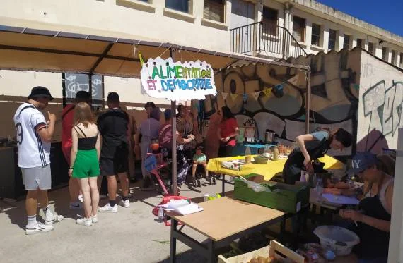 festival democratie et alimentation caisse alimentaire Montpellier image legendee