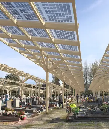 Des panneaux photovoltaïques au-dessus d’un cimetière : le projet innovant de la commune de Saint-Joachim